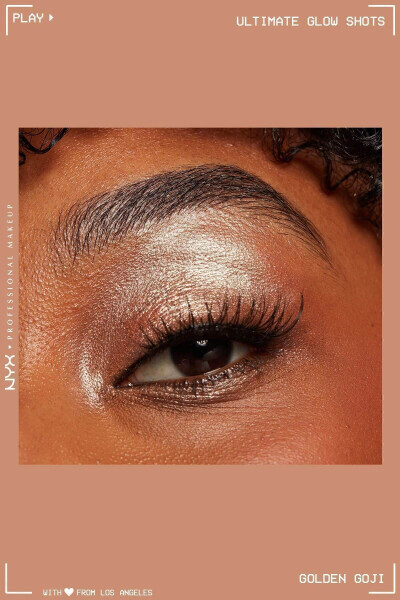 Ultimate Glow Shots Yaltirovchi Suyuq Ko'z Soyasi - 06 Golden Goji - NYX PROFESSIONAL MAKEUP (1)