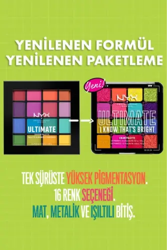Ultimate Shadow Palette - I Know That's Bright Göz Farı Paleti - I Know Thats Bright - 3