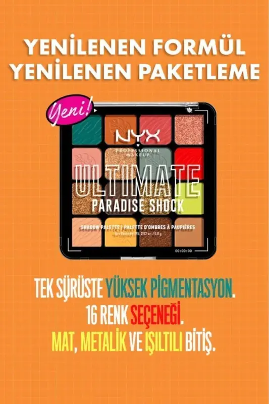 Ultimate Shadow Palette - Paradise Shock Ko'z Soyalari Paleti - Paradise Shock - 3