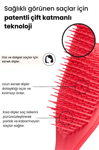 Ультимативная щетка для волос Mini Pink Punch для влажных волос - 4