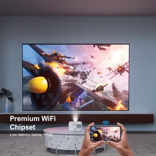 ULTIMEA 5G WiFi Full HD 1080P Decoding Portable Mini Projector with Electric Focus, TV Stick, Apollo P10 - 1