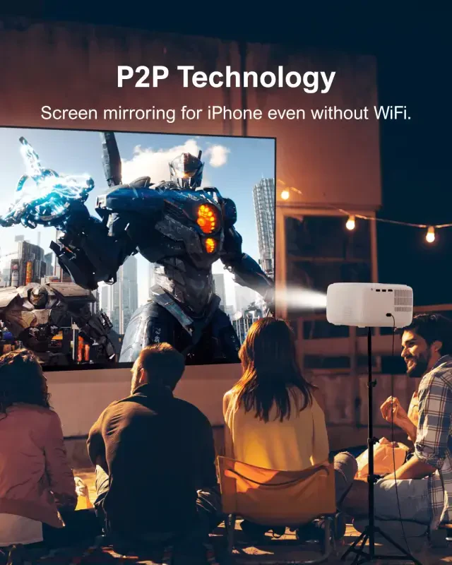 ULTIMEA 5G WiFi Full HD 1080P Dekodlash Portativ Elektr Fokusli Mini Proyektor, TV Stik, Apollo P10 - 11