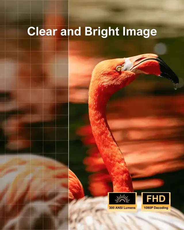 ULTIMEA 5G WiFi Full HD 1080P Dekodlash Portativ Elektr Fokusli Mini Proyektor, TV Stik, Apollo P10 - 16