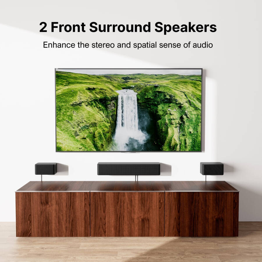 ULTIMEA 7.1 Kablosuz Subwoofer'lı Akıllı Televizyonlar İçin Soundbar, Televizyonlar İçin Sanal Surround Ses Sistemi - 7