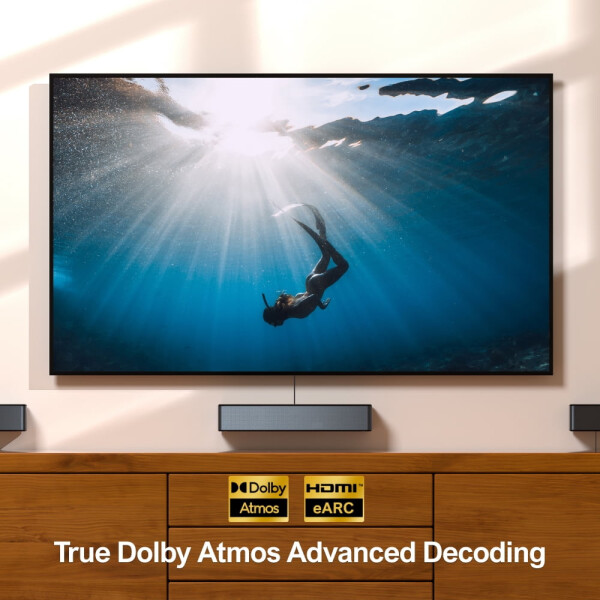 ULTIMEA Poseidon M4T 5.1 Dolby Atmos Ses Çubuğu, 410W Zirve Güç Surround Ses Çubuğu, Bluetooth - 11