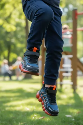 Ultra 2 Cool Insole Orthopedic Velcro Boy's Boot-Petrol - 2