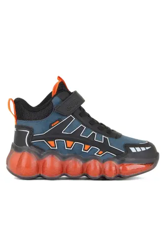 Ultra 2 Cool Insole Orthopedic Velcro Boy's Boot-Petrol - 3