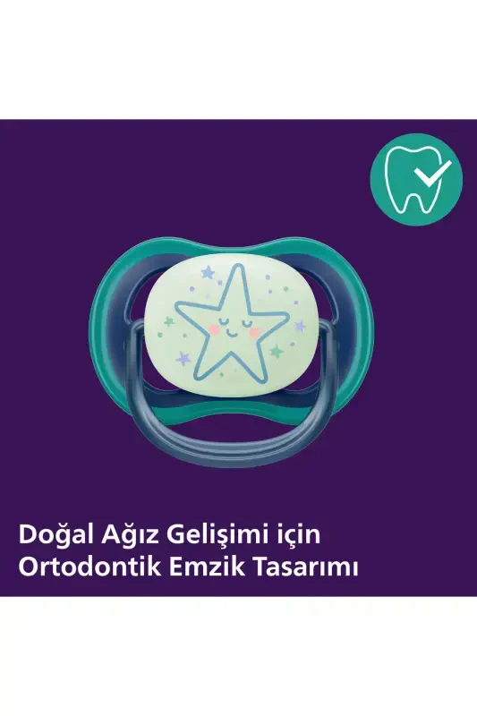 Ultra Air Night Soother 6-18 Months 2 Pack Boy Scf376/13 - 6