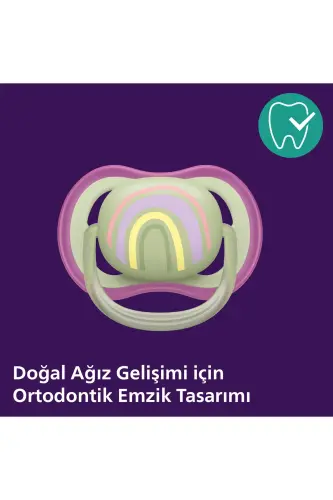 Ultra Air Pacifier 0-6 Months 2 Pack Girl Scf085/59 - 4