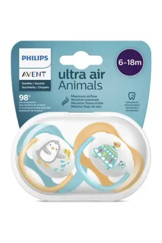 Ultra Air Pacifier 6-18 Months Boy Scf080/07 - 1