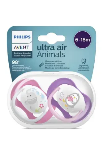 Ultra Air Pacifier 6-18 Months Girl Scf080/08 - 4