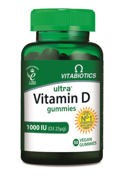 Ultra D Vitamini Gummies 1000 IU 50 Vegan Gummies - 8