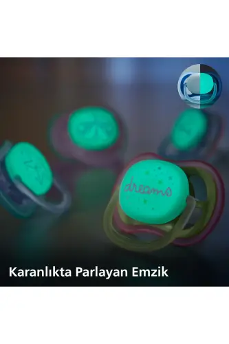 Ультра Эйр Ночная Соска 0-6 Мес 2шт Девочка Scf376/19 - 6