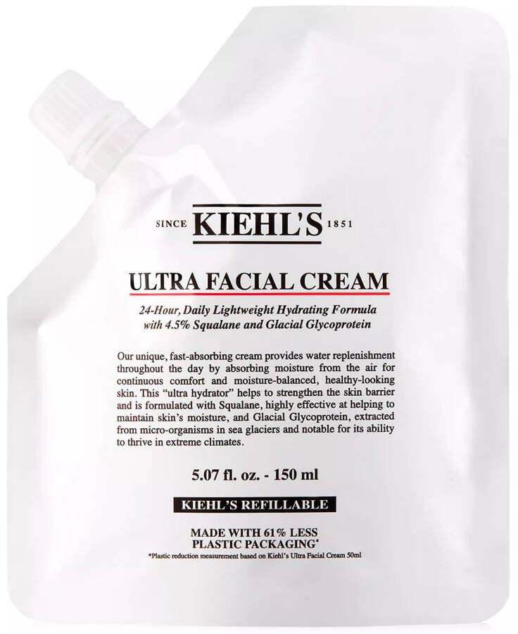 Ultra Facial Krem Qayta To'ldirish Sumkasi, 5,07 untsiya. Rangsiz - 1