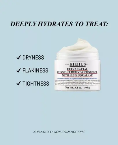 Ultra Facial Overnight Hydrating Mask With 10.5% Squalane, 3.4 oz. - 3