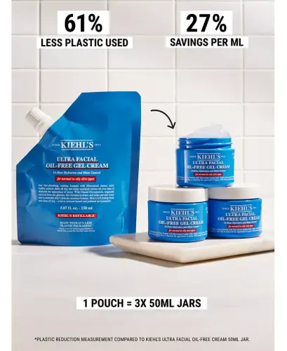 Ultra Facial Oil-Free Gel Cream Refill Pouch, 5.07 oz.-No Color - KIEHL'S SINCE 1851 (1)