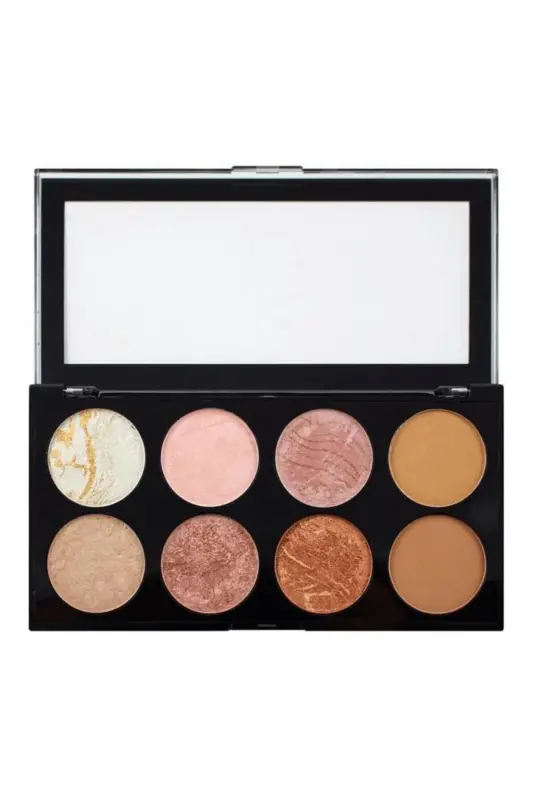 Ultra Golden Sugar 8-Color Blush Palette with Pink - REVOLUTION