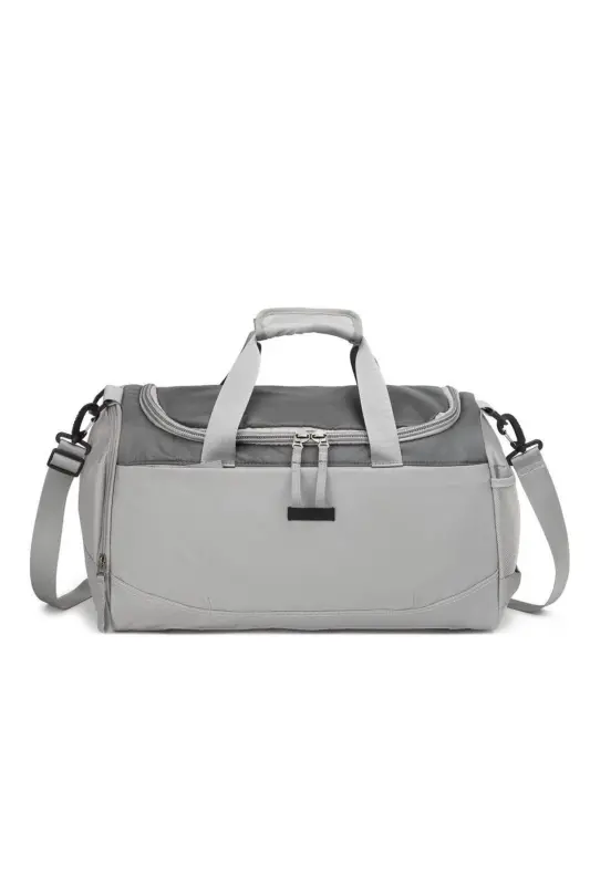 Ultra Hafif Seri Spor Ve Seyahat Çantası 8646 - Açık Gri - SMART BAGS