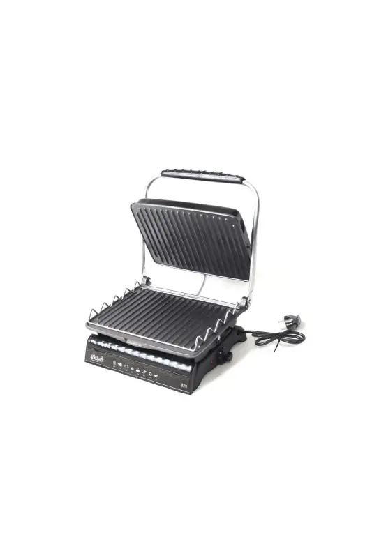 Ultra Plus Organic Cast Iron Grill & Toaster Machine Black Grill Attachment, Brushed, Drip Tray - 5