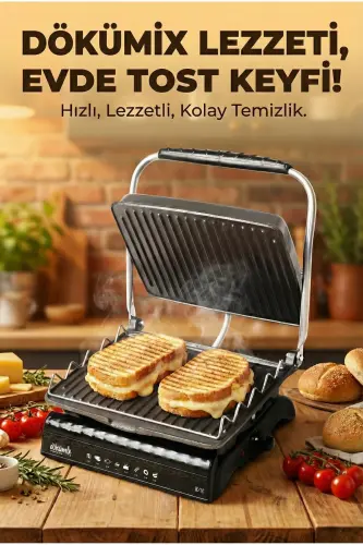 Ultra Plus Organik Temir Quyma Grill & Toaster Mashinasi Qora Grill Qo'shilmasi, Cho'tka, Yog' to'kish Idish - 1