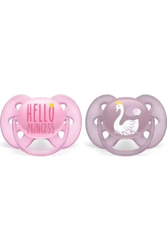 Ultra Soft Patterned Soother 6-18 Girl Scf223/02 - PHILIPS AVENT