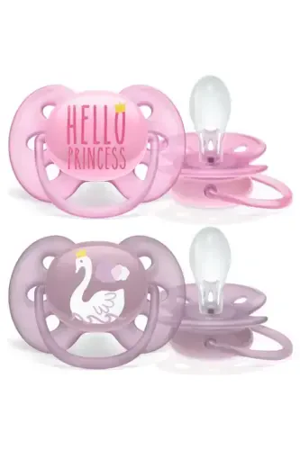 Ultra Soft Patterned Soother 6-18 Girl Scf223/02 - PHILIPS AVENT (1)