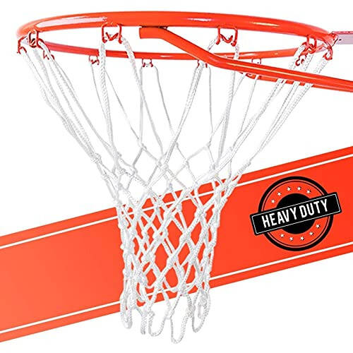 Ultra Sporting Goods Heavy Duty Basketball Net Replacement - All Weather Anti Whip, Fits Standard Indoor or Outdoor Rims - 12 Loops - 1