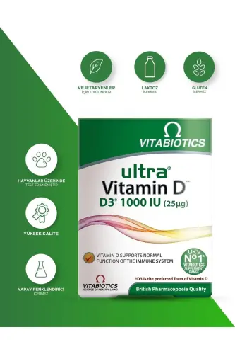 Ultra Vitamin D3 1000 IU 96 Capsules - 1