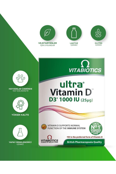 Ultra Vitamin D3 1000 IU 96 Capsules - 7