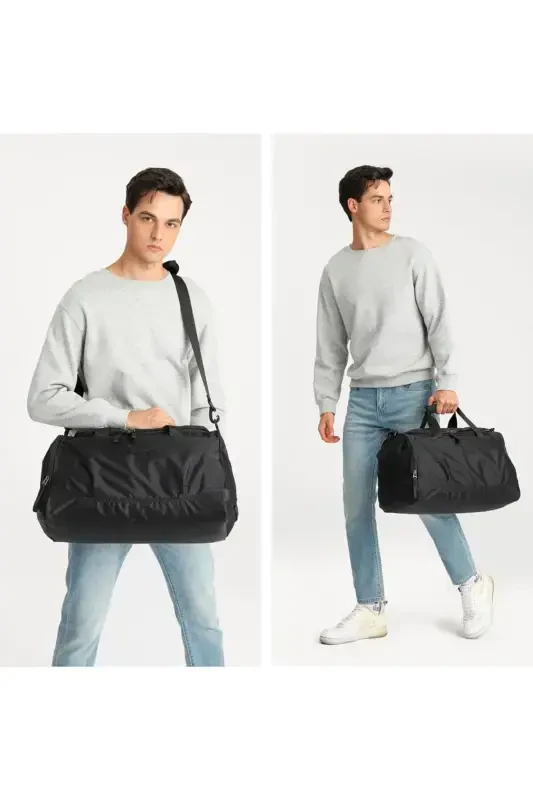 Ultra Yengil Seriyali Sport Va Sayohat Sumkasi 8646-Ochiq Kulrang - 4