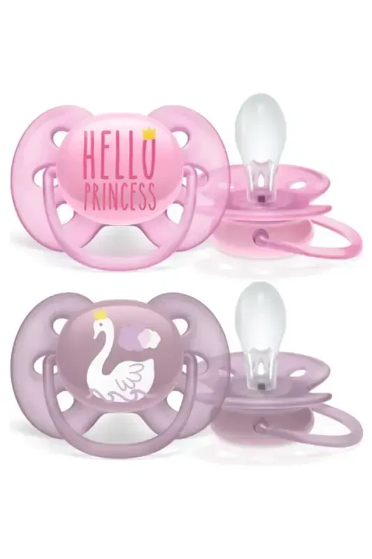 Ultra Yumshoq Naqshli Emzik 6-18 Qiz Scf223/02 - 2