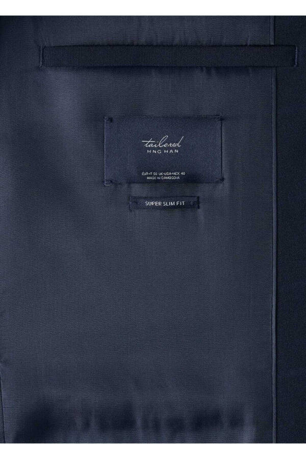 Ультраоблегающий клетчатый пиджак-блейзер - 6