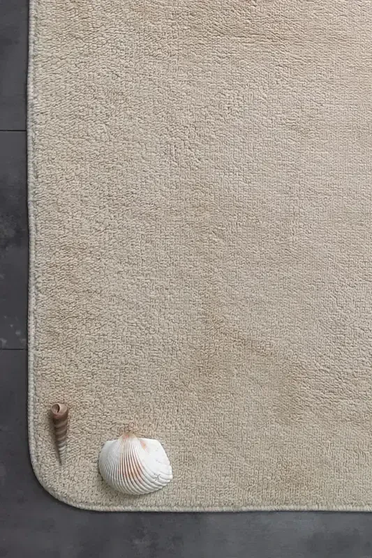 Ultrasoft Düz Vizon 3’lü Banyo Halısı Paspası Kaymaz Deri Taban Makinede Yıkanabilir Klozet Takımı-Vizon - 6