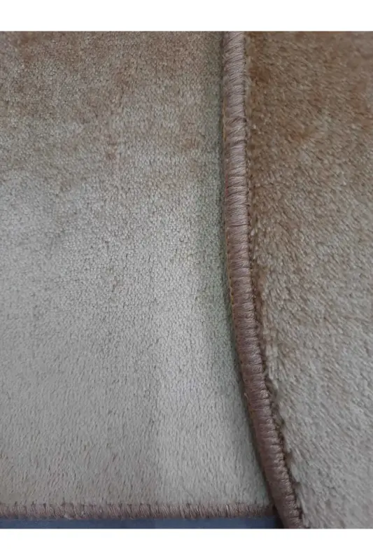 Ultrasoft Plain Cappuccino 3-Piece Bathroom Rug Mat Set Non-Slip Leather Based Washable Toilet Set-Cappuccino - 2