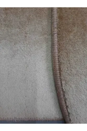 Ultrasoft Plain Cappuccino 3-Piece Bathroom Rug Mat Set Non-Slip Leather Based Washable Toilet Set-Cappuccino - Modazone (1)