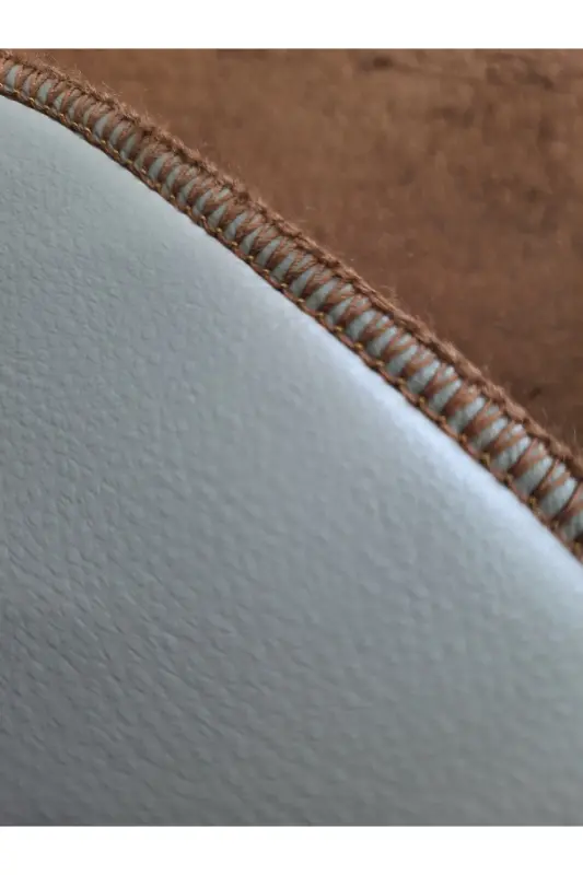 Ultrasoft Plain Coffee 3-Piece Bathroom Rug Mat Set Non-Slip Leather Based Washable Toilet Seat Cover Set-Coffee - 3