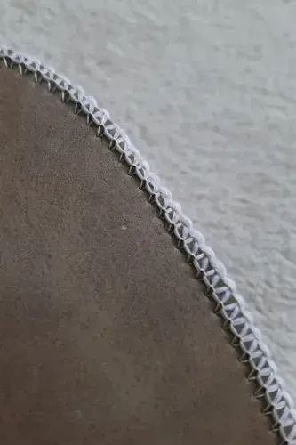 Ultrasoft Plain Mink 3-Piece Bathroom Rug Mat Non-Slip Leather Base Machine Washable Toilet Seat Cover Set-Mink - 3