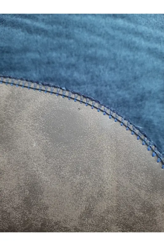 Ultrasoft Plain Navy Blue 3-Piece Bathroom Rug Mat Set Non-Slip Leather Based Washable Toilet Seat Cover Set-Navy Blue - 4