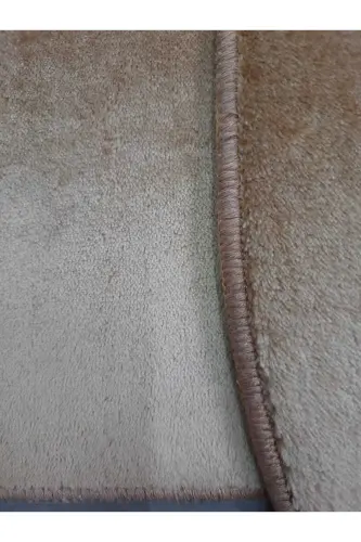 Ultrasoft Tekis Kapuchino 3 qismli Hammom Gilam Patalogi To'plami Sirpanmaydigan Teri Taglik Yuviladigan hojatxona majmuasi-Kapuchino - 2