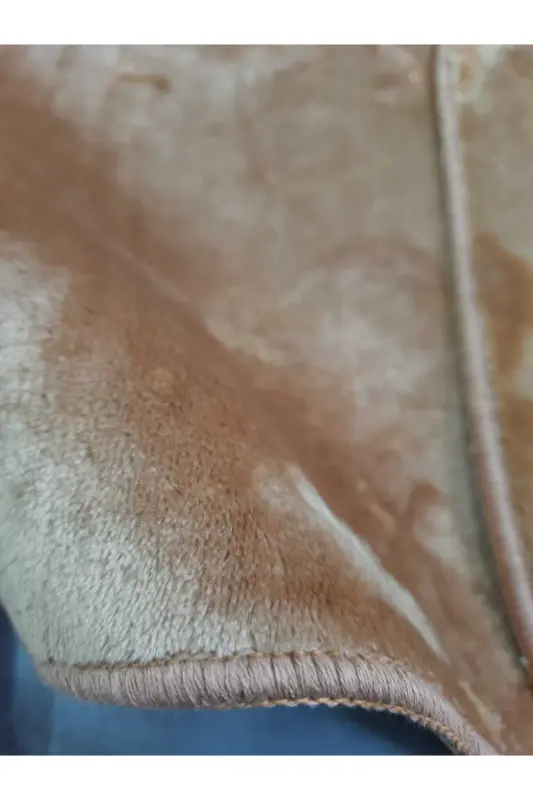 Ultrasoft Tekis Kapuchino 3 qismli Hammom Gilam Patalogi To'plami Sirpanmaydigan Teri Taglik Yuviladigan hojatxona majmuasi-Kapuchino - 3