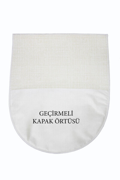 Ultrasoft Tekis Krem Rangli 3 dona hammom gilamchalari to'plami. Sirpanmaydigan taglikli, kir yuvish mashinasida yuviladigan unitaz to'plami. - 4