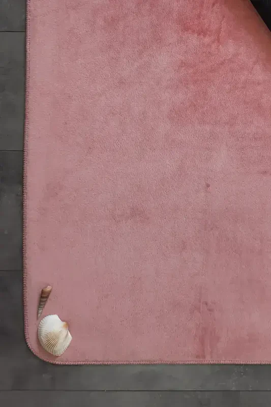 Ultrasoft Tekis Pudra 3'li Vanna Gilam Pato'si To'plami Sirpanmaydigan Taglik Mashinada Yuviladigan Unitaz Garnituri-Pudra - 7