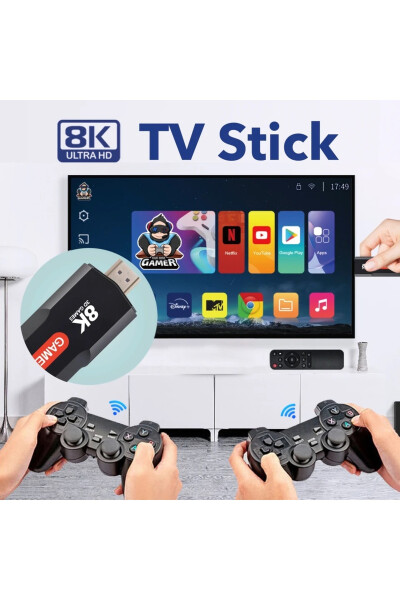 ULTRATEKNOM8PRO Mini 2.4G 10K Ultra HD 64 GB TV BOX + GAME BOX Android 12.1 TV + Game Console 2in1 - 2