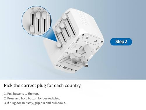 Uluslararası Seyahat Adaptörü Voltaj Dönüştürücü, Saç Düzleştirici İçin 230V'dan 120V'ye Düşüren Uluslararası Seyahat Adaptörü Voltaj Dönüştürücü - 8