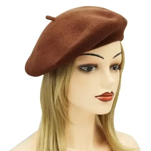 Umeepar Wool French Beret Hat for Women - 4