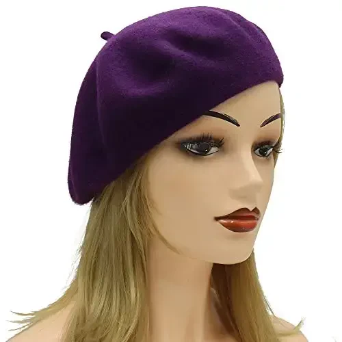 Umeepar Wool French Beret Hat for Women - 2