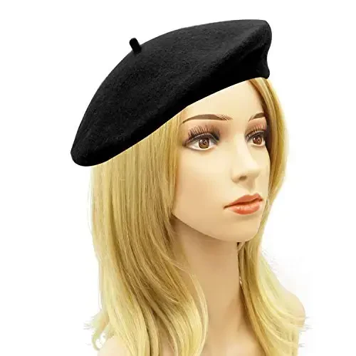 Umeepar Wool French Beret Hat for Women - 2