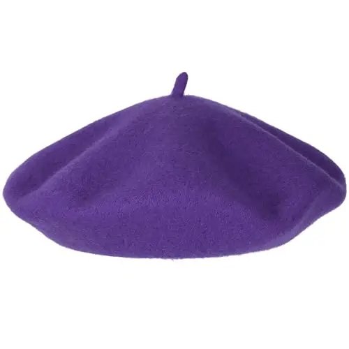 Umeepar Wool French Beret Hat for Women - 5