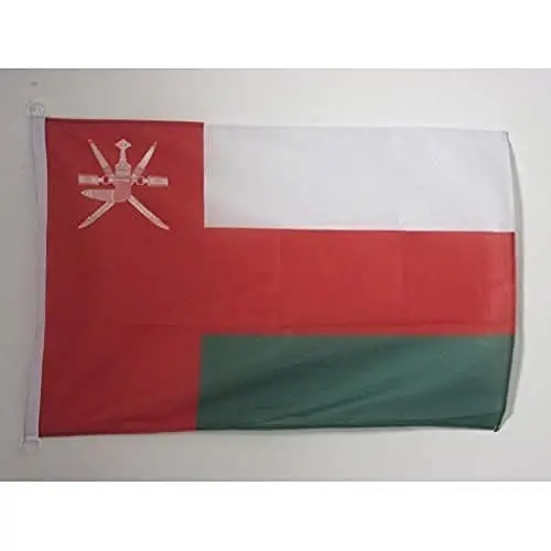 Oman NAUTICAL Flag 18'' x 12'' - Omani flags 30 x 45 cm. - Banner 12x18 in for boat - AZ FLAG - 1