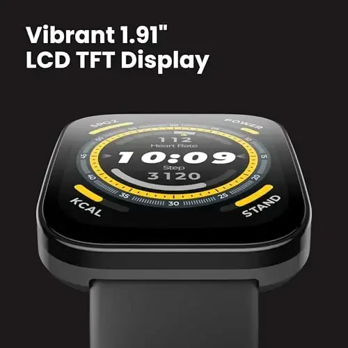 Умные часы Amazfit Bip 5 46 мм, GPS, встроенный Alexa, Bluetooth-звонки, 10 дней автономной работы, пульсометр и VO2 Max, мониторинг сна, фитнес-приложение с искусственным интеллектом, более 120 спортивных режимов, для Android и iPhone, черный - 6